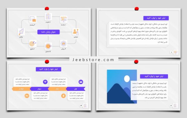 قالب پاورپوینت به سبک پرزی