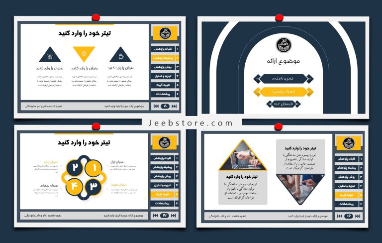 قالب پاورپوینت پایان نامه