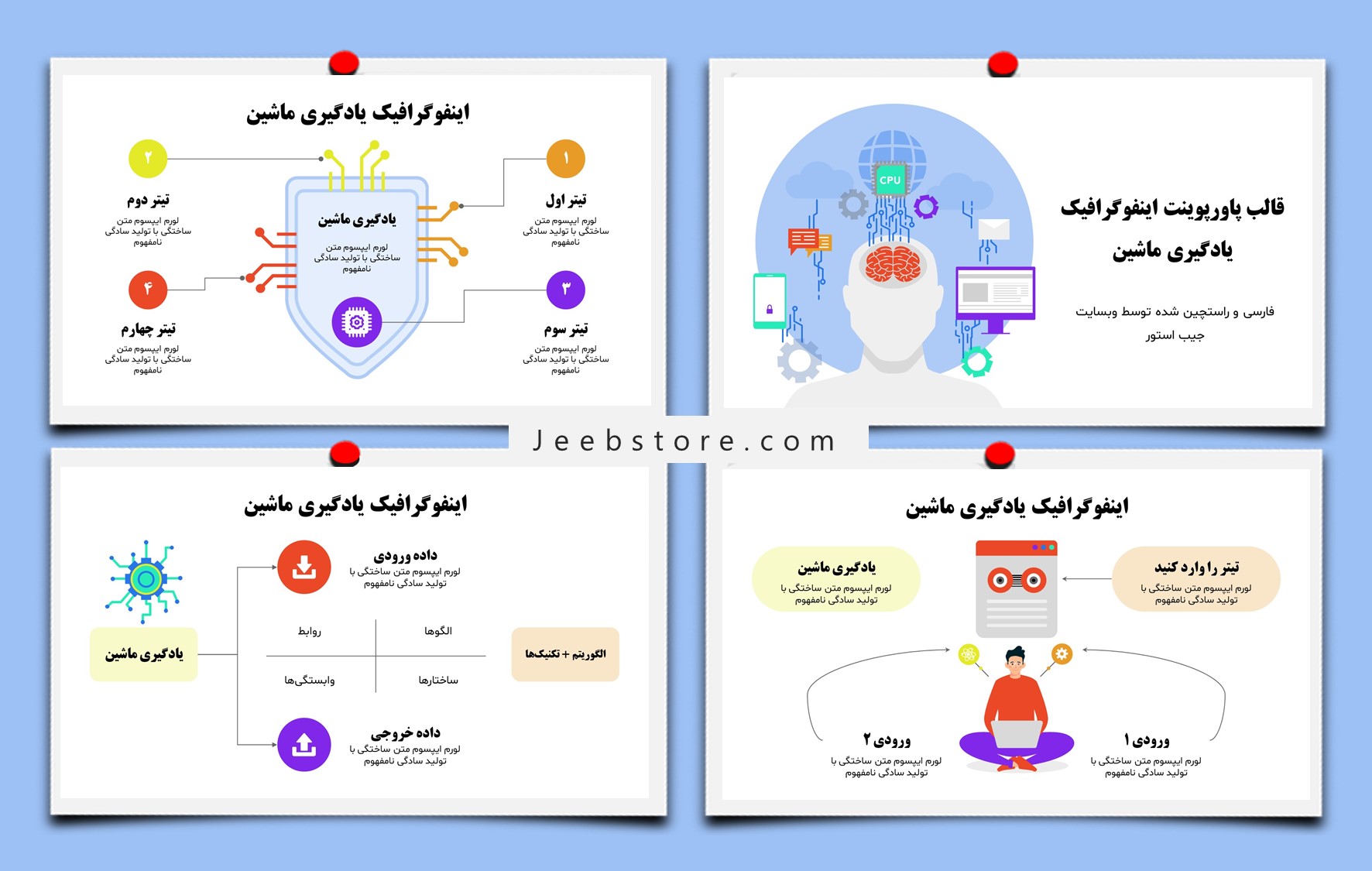 قالب پاورپوینت رایگان یادگیری ماشین